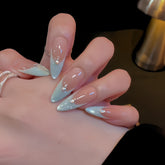 Minty Blue French Press-On Nails