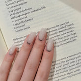 Pre-Order | Metallic Silver French Tip Press-On Nails