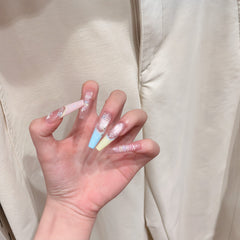 Pastel Unicorn French Press-On Nails