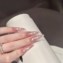 Polka Dot Cat Eye Press-On Nails