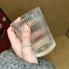 Blush Gloss Jelly Short Square Press-On Nails