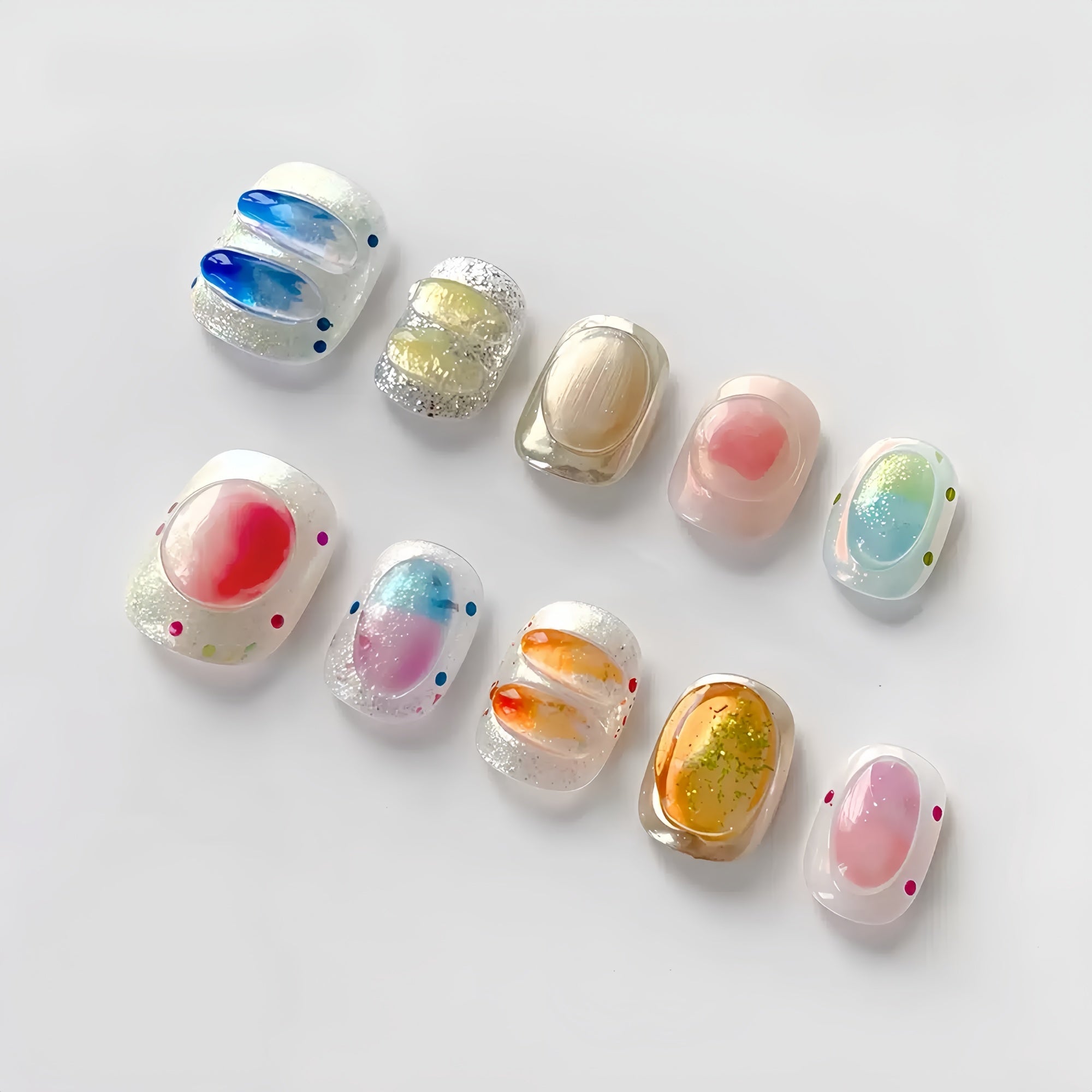 Colorful Candy Press-On Nails