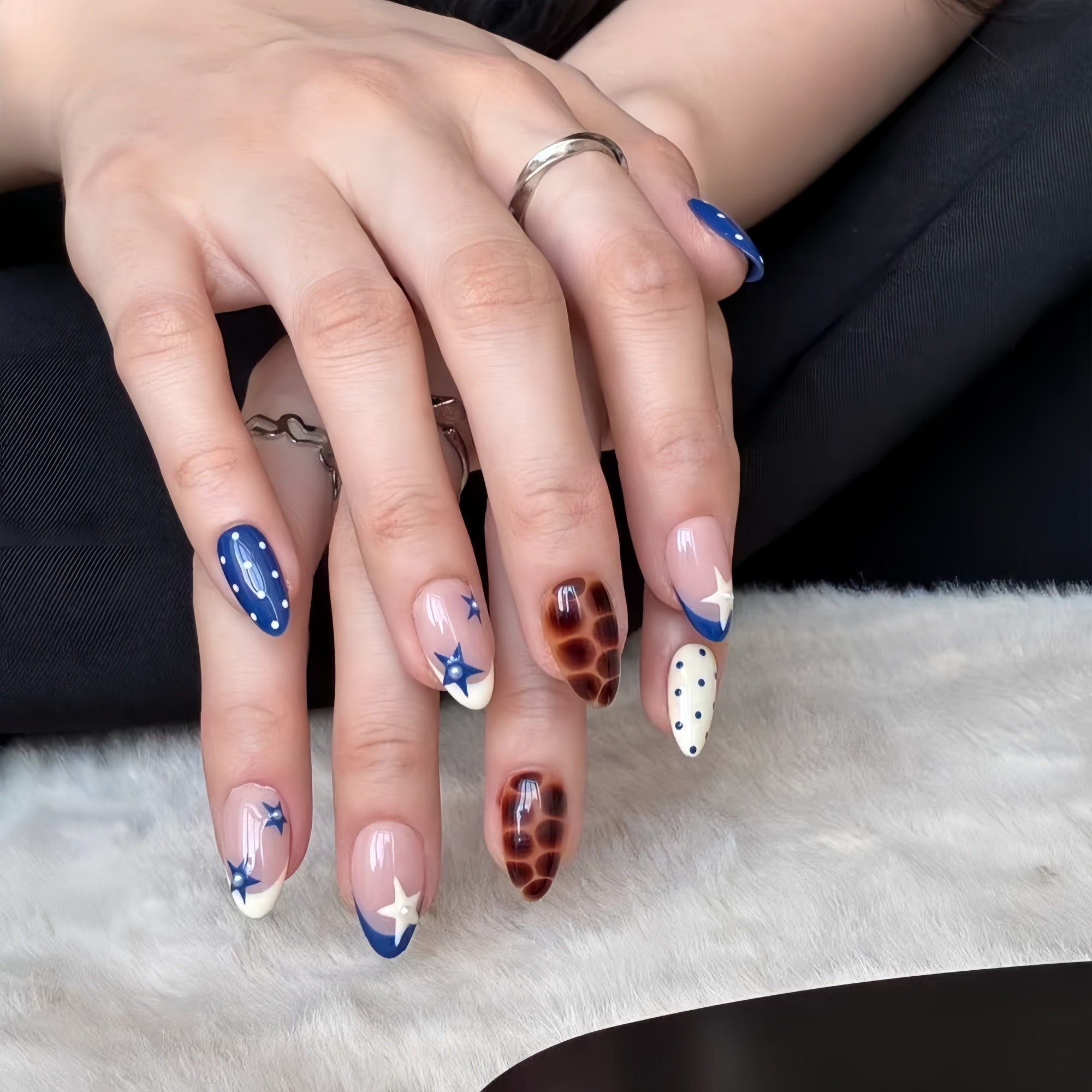 Star & Polka Dot Press-On Nails