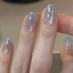Nude Gradient Cat Eye Press-On Nails