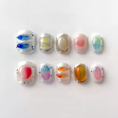 Colorful Candy Press-On Nails