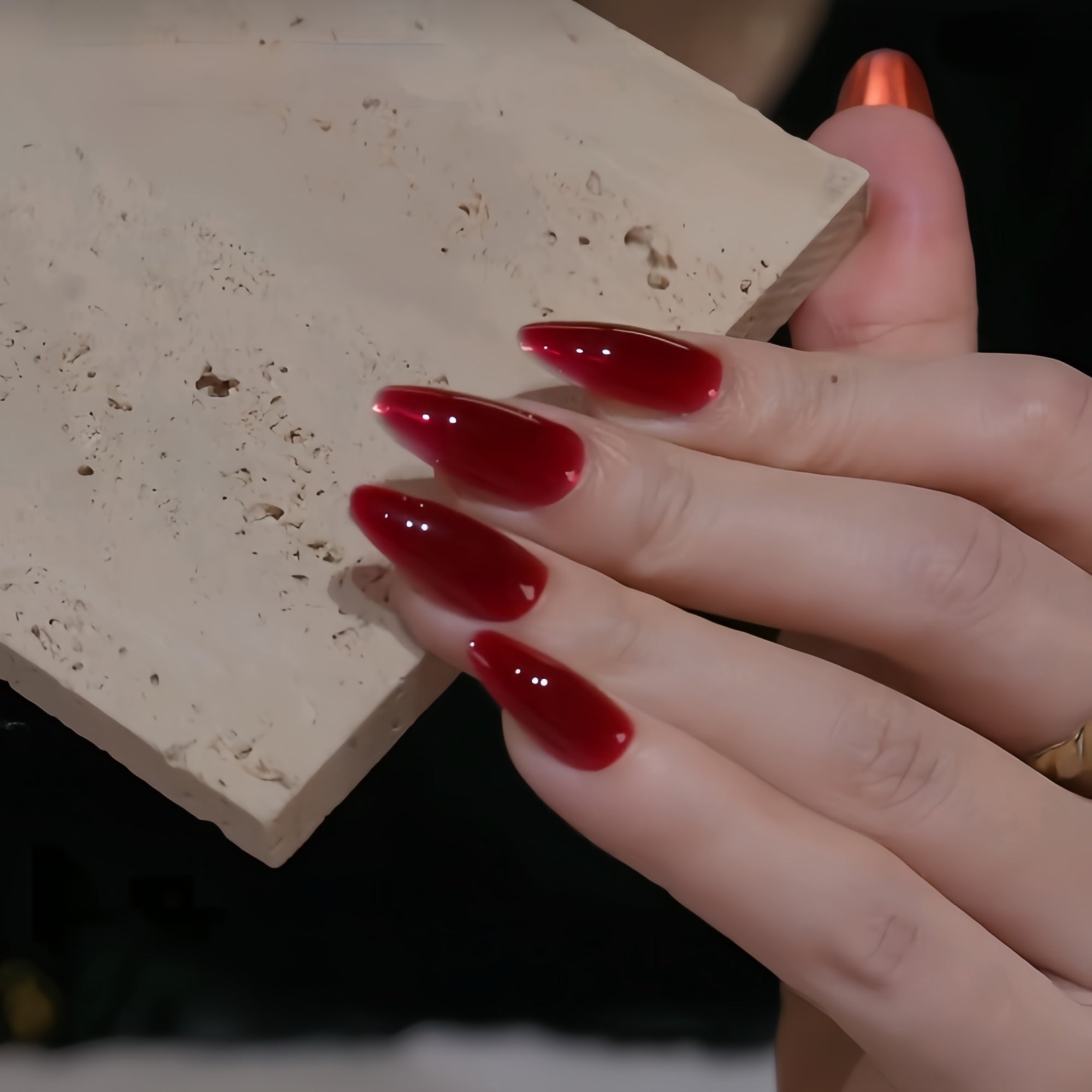 Pre-Order | Red Rose Jelly Press-On Nails