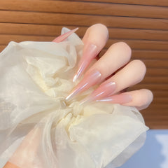 Aurora Gradient Pearl Press-On Nails