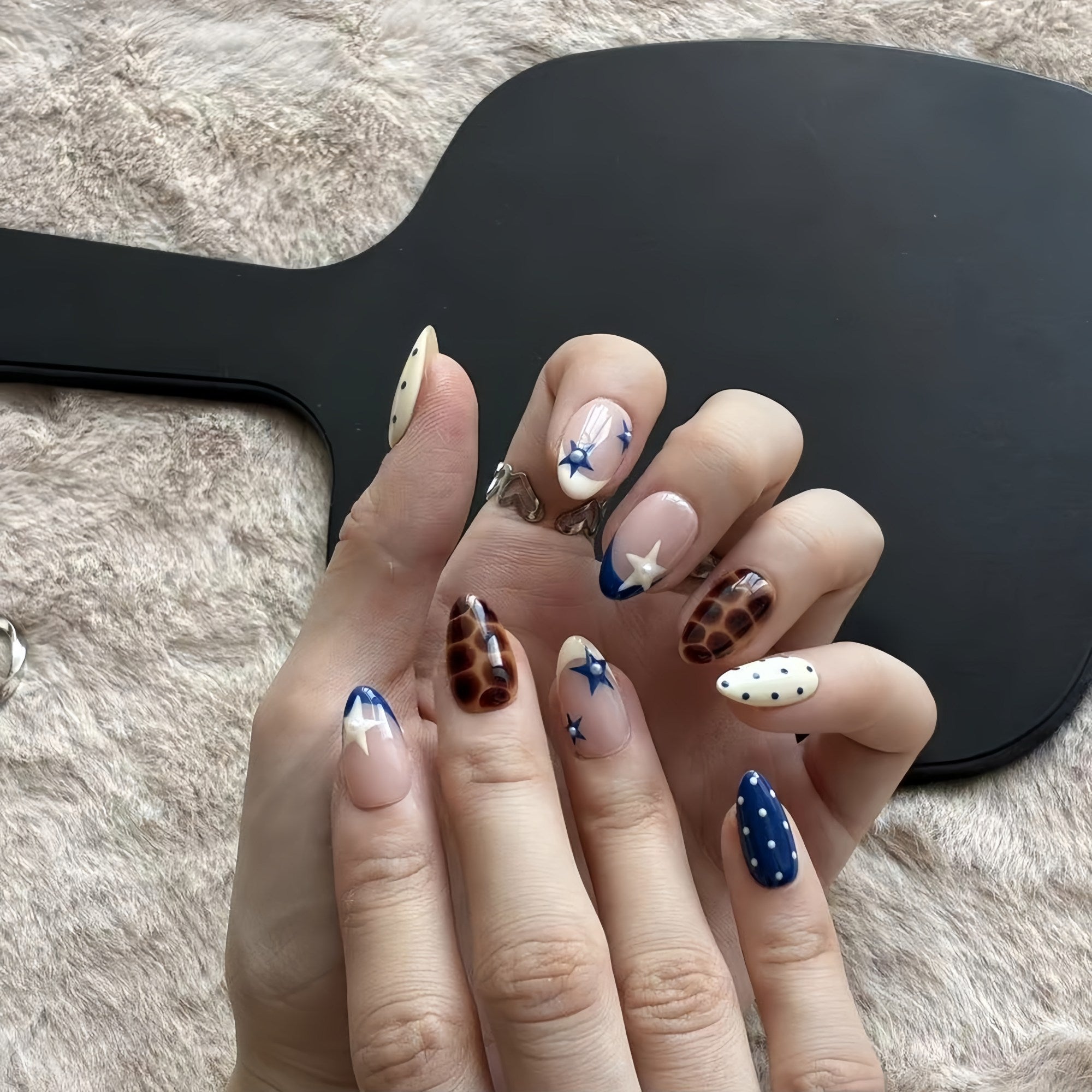 Star & Polka Dot Press-On Nails