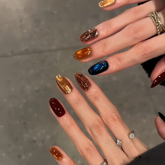 Autumn Jewel Tone Mix & Match Press-On Nails