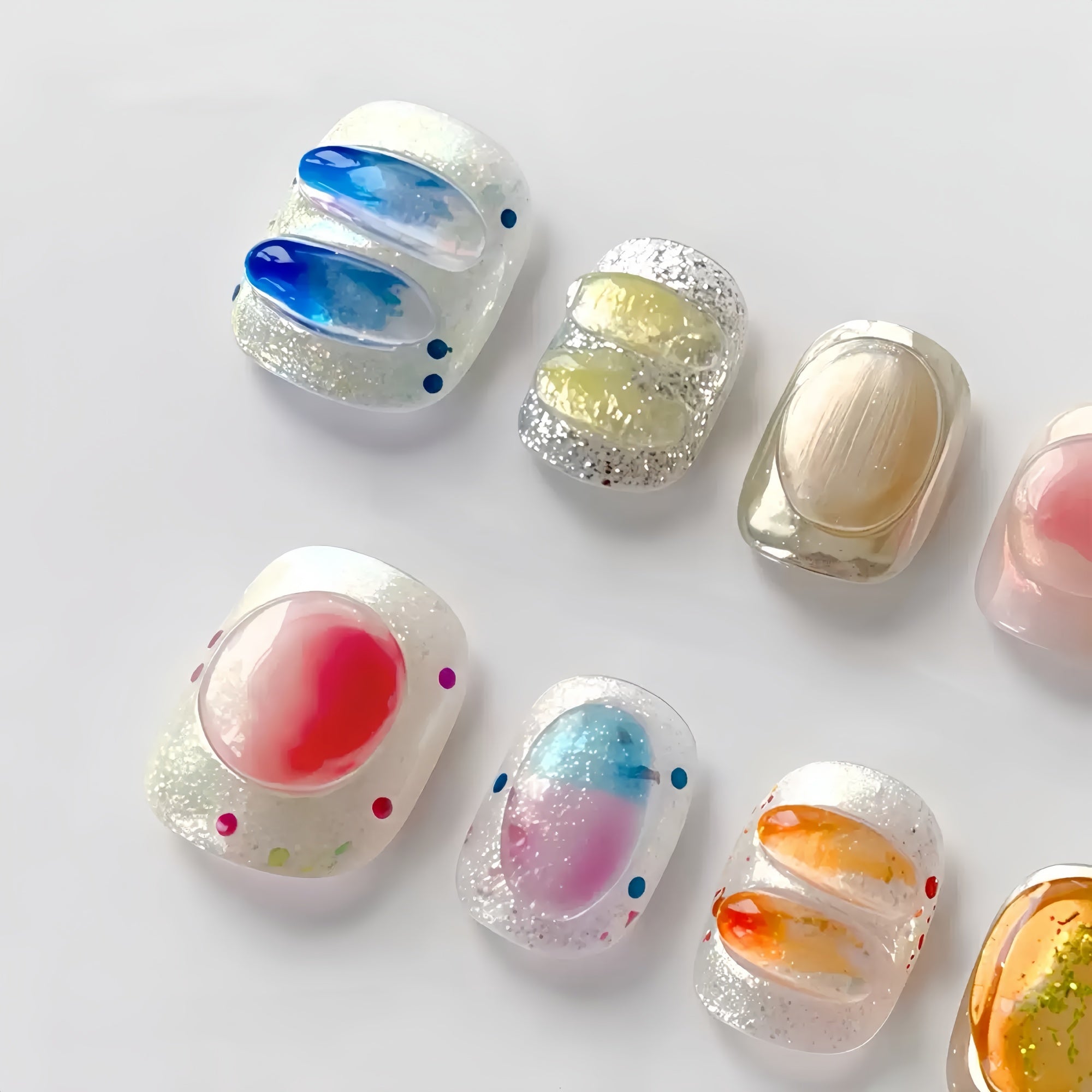 Colorful Candy Press-On Nails
