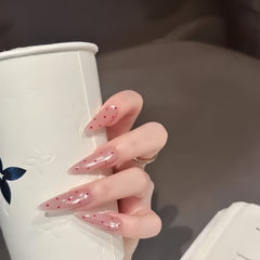 Polka Dot Cat Eye Press-On Nails